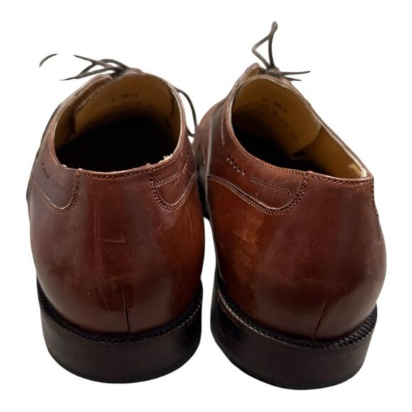 Johnston & Murphy  McGrath Brown Apron Toe Oxford Shoes Men\'s US 11M